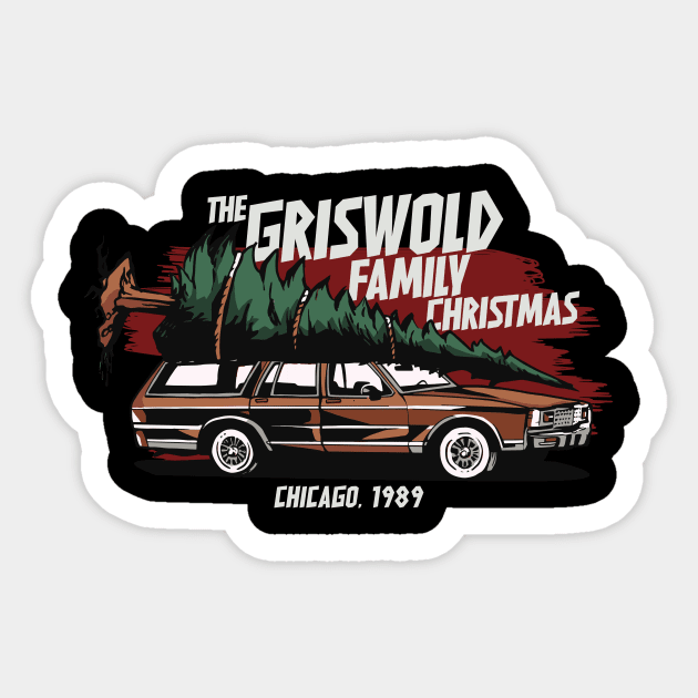 The Griswold Family Christmas Tree // Funny Christmas Graphic Sticker by SLAG_Creative